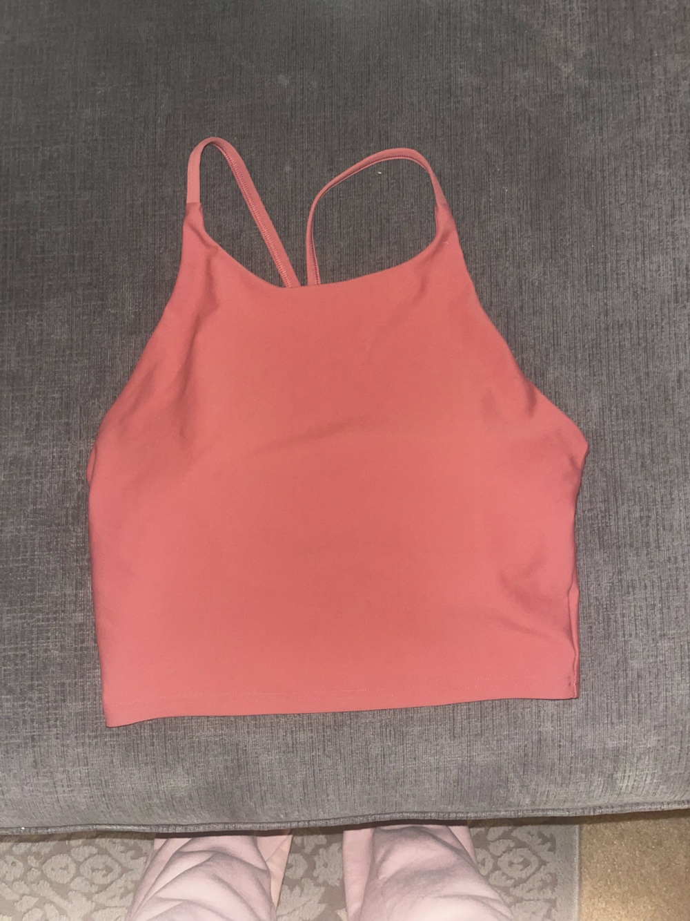 Women’s Coral Pink Strappy Tank Top